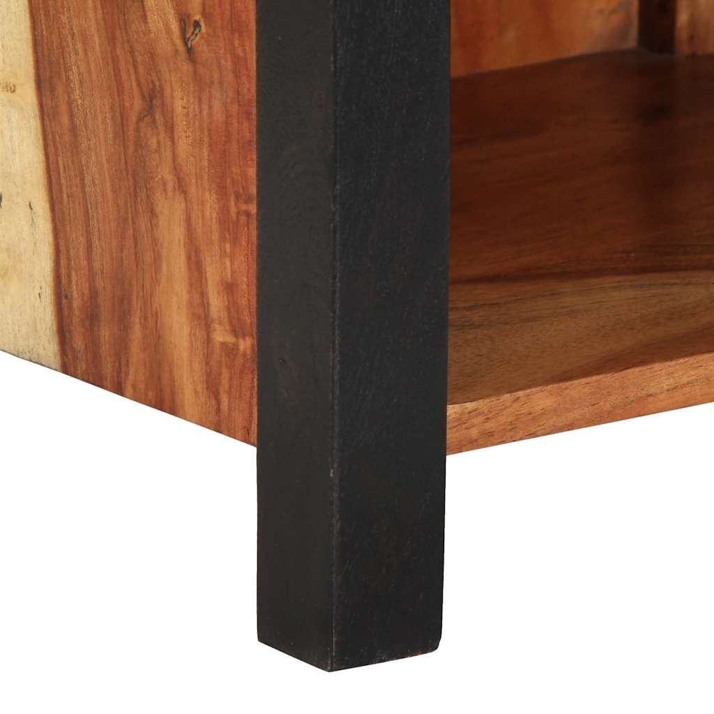 Éjjeliszekrény fiókkal Barna 40 x 35 x 50 cm tömör akácfa Éjjeliszekrény fiókkal Barna 40 x 35 x 50 cm tömör akácfa