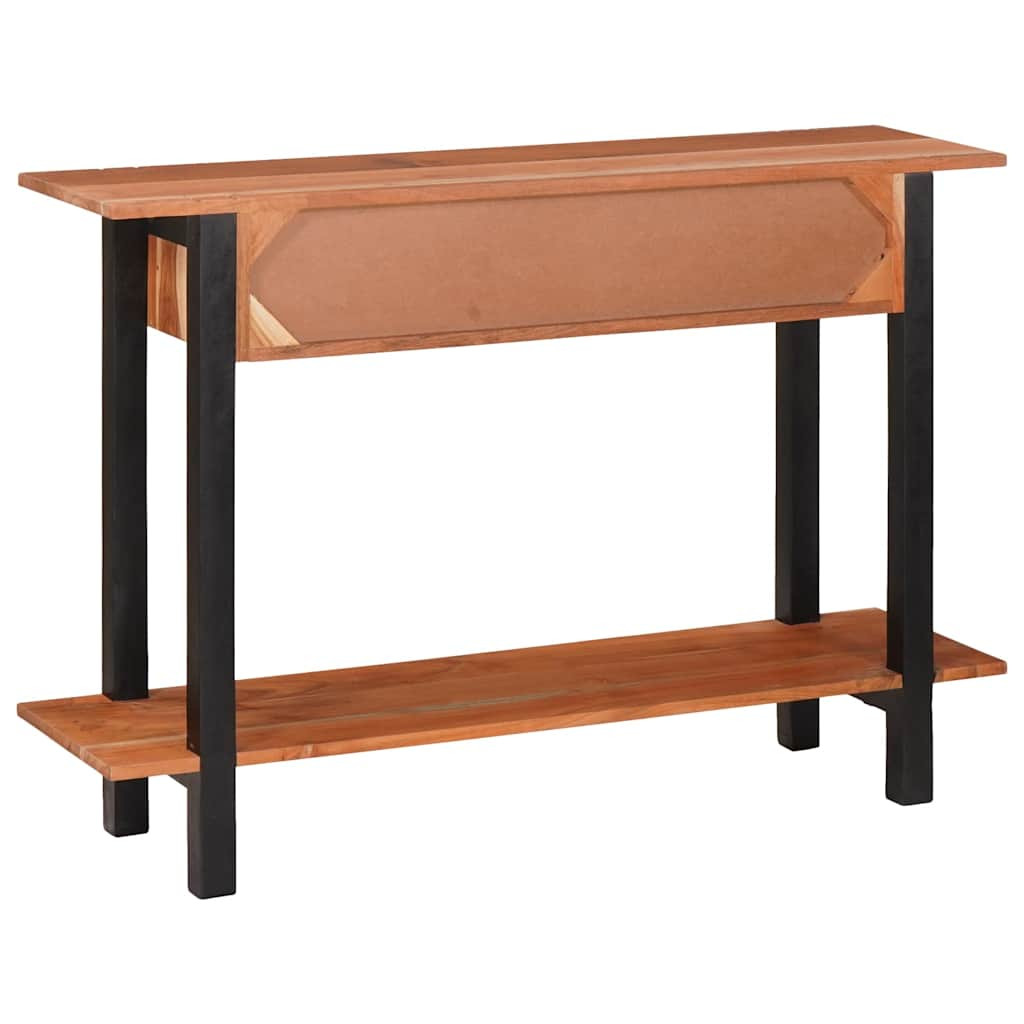 Konzolasztal fiókkal Barna 110 x 30 x 75 cm tömör akácfa