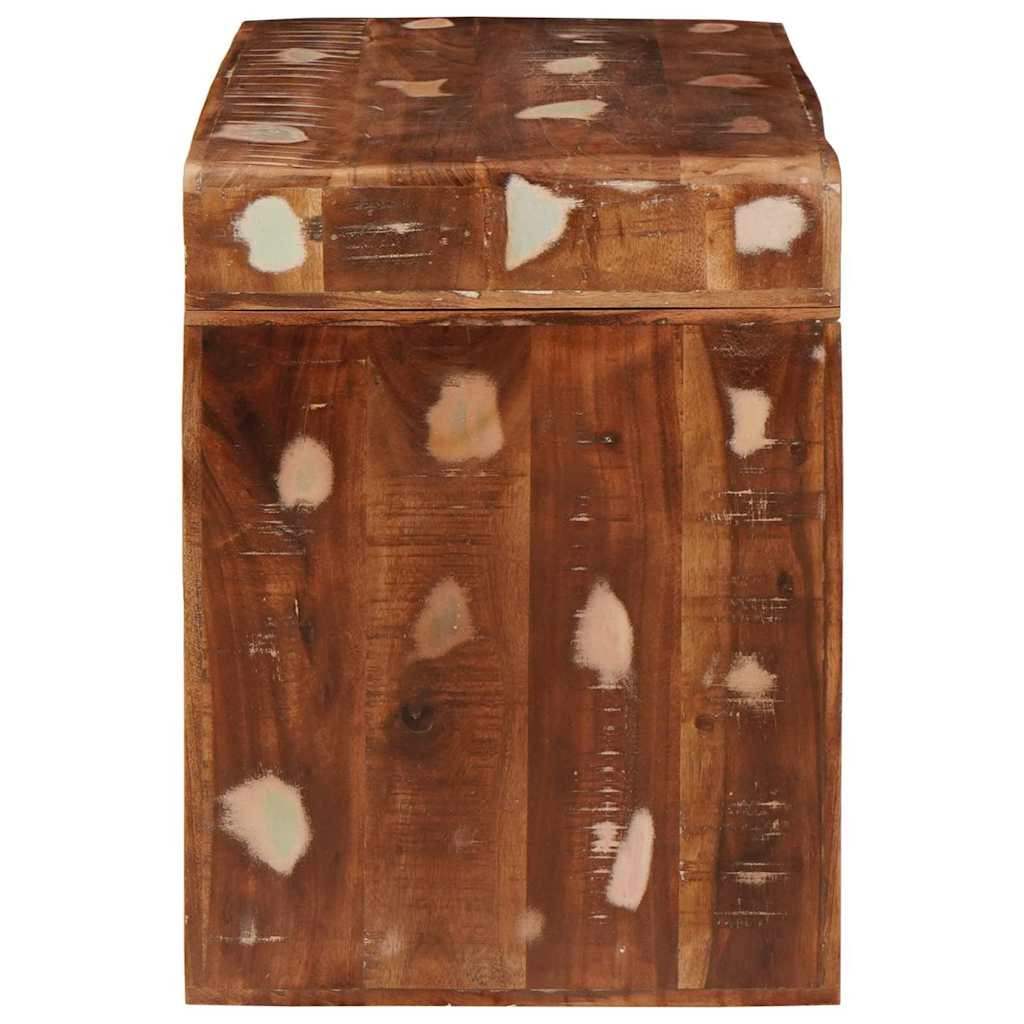 Végasztal 60 x 35 x 45 cm tömör újrahasznosított fa