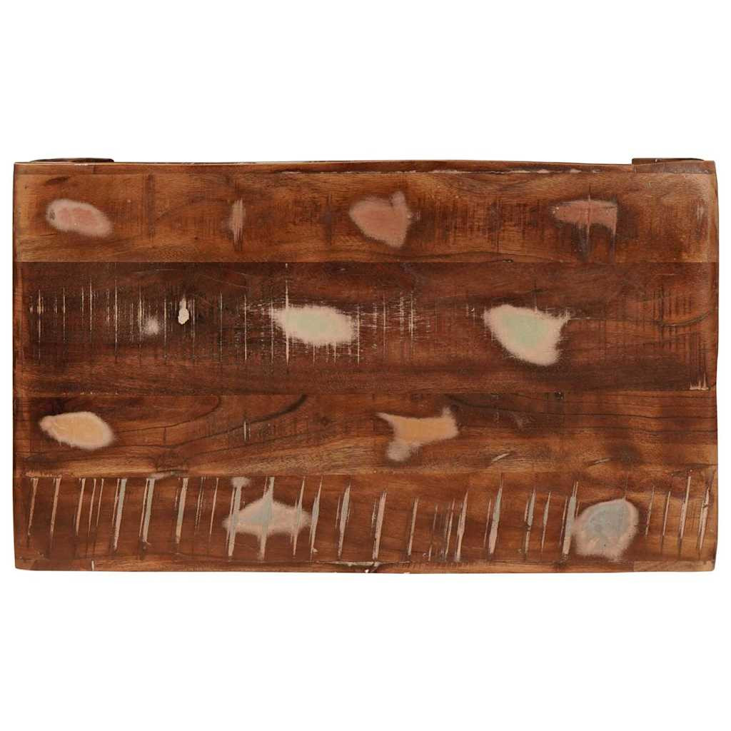 Végasztal 60 x 35 x 45 cm tömör újrahasznosított fa