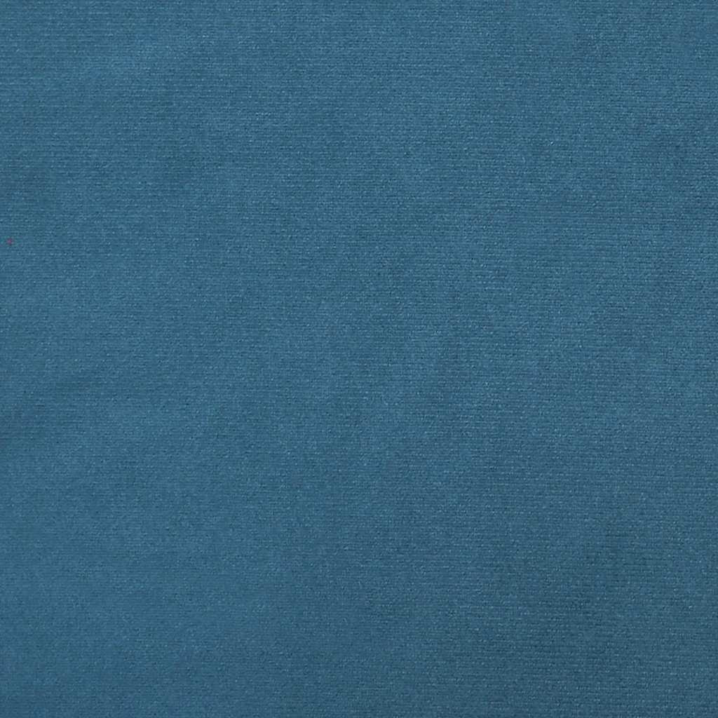Kétszemélyes kék bársony kanapé 120 cm