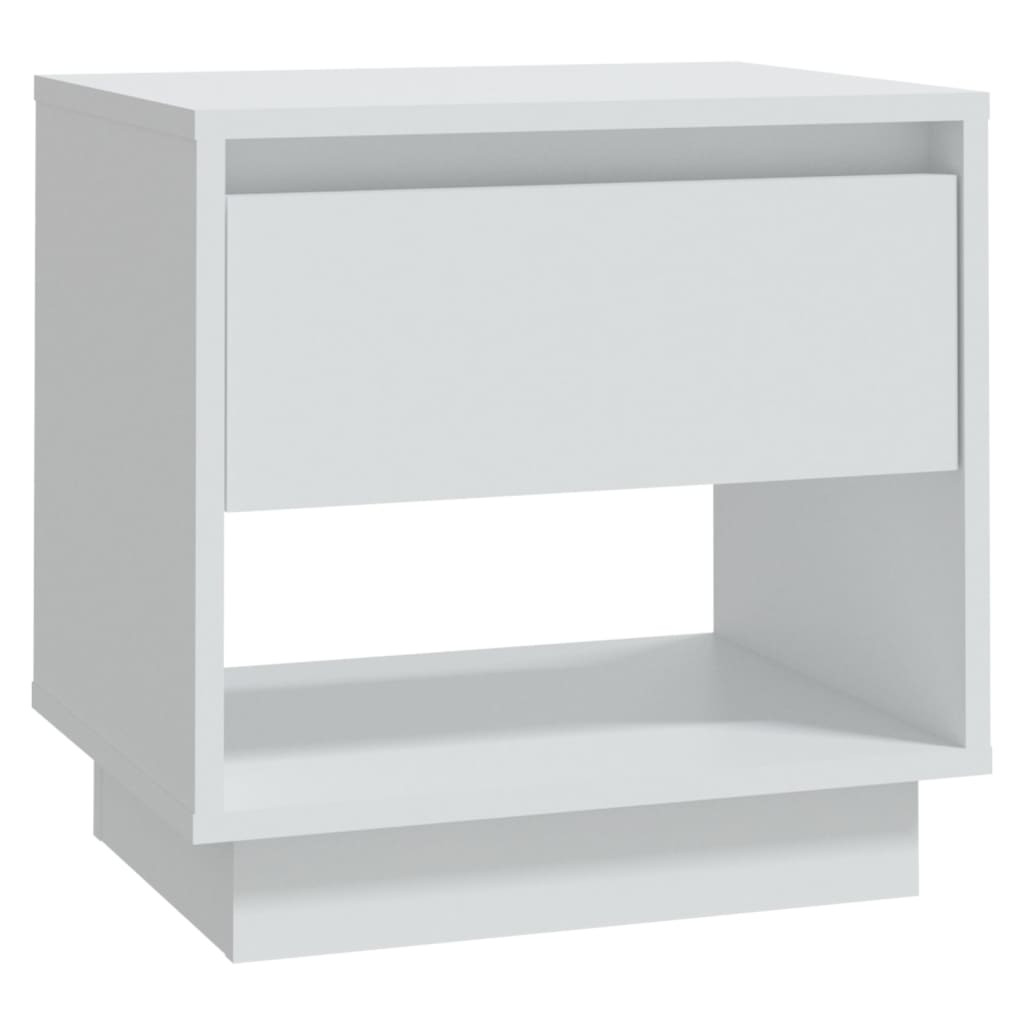 2 db fehér forgácslap éjjeliszekrény 45 x 34 x 44 cm