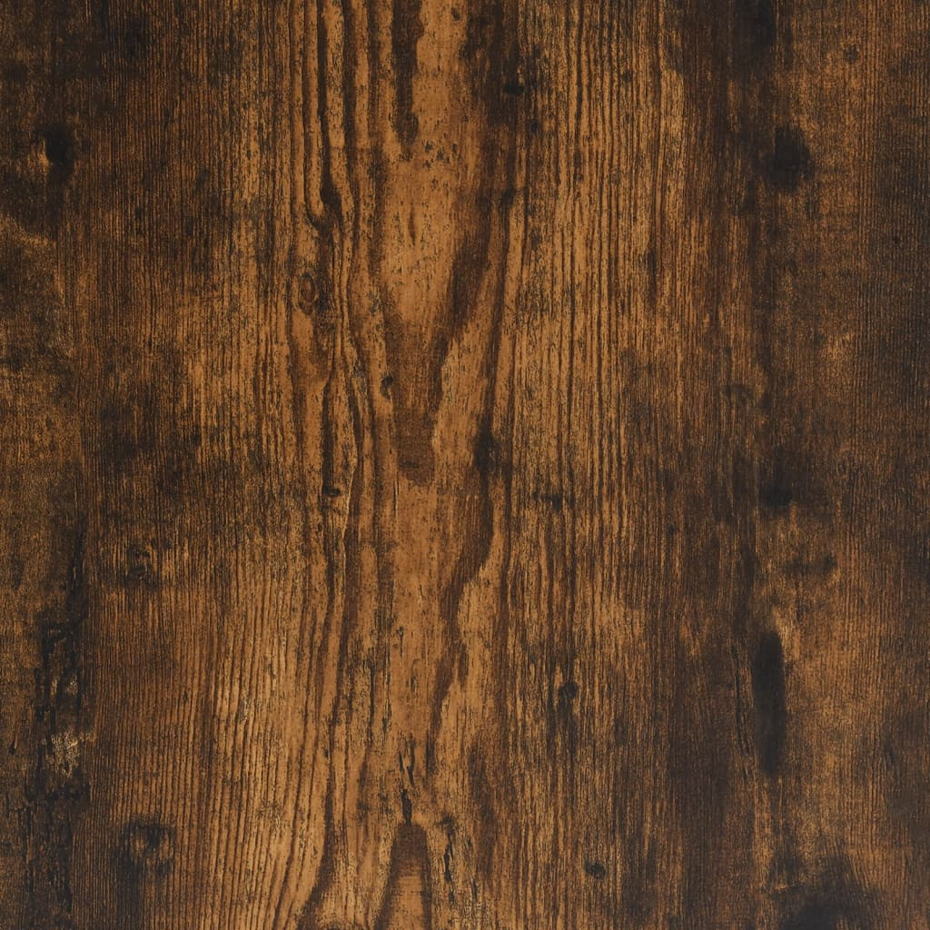 Sonoma tölgy színű szerelt fa és vas konzolasztal 200x30x75 cm