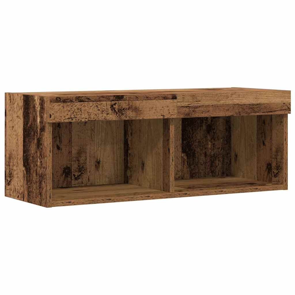 TV szekrény 2 pcs Régi fa 80 x 30 x 30 cm Faanyag