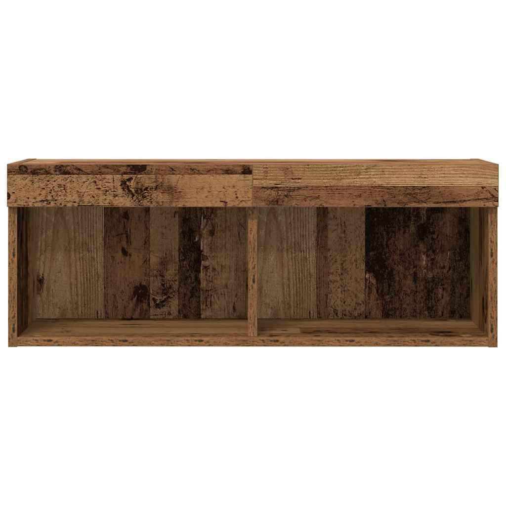 TV szekrény 2 pcs Régi fa 80 x 30 x 30 cm Faanyag