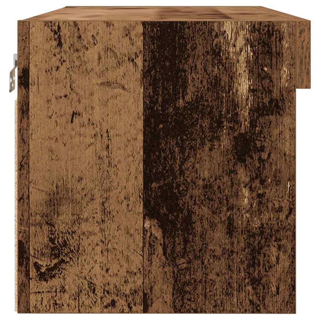 TV szekrény 2 pcs Régi fa 80 x 30 x 30 cm Faanyag