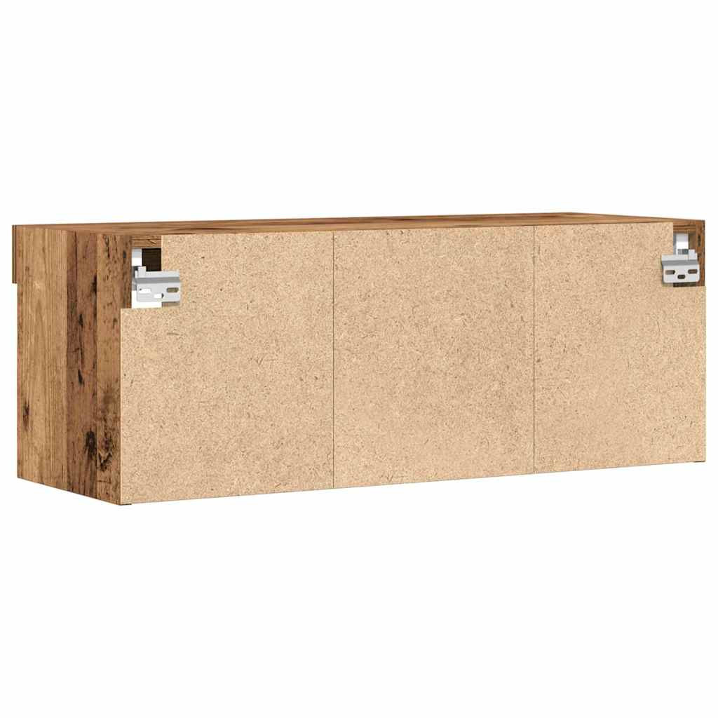 TV szekrény 2 pcs Régi fa 80 x 30 x 30 cm Faanyag