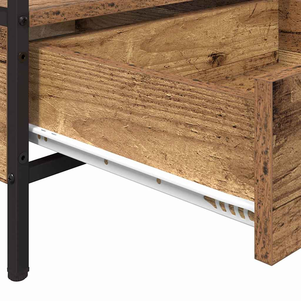 Dohányzóasztal with Drawer Régi fa 100 x 51 x 45 cm Faanyag