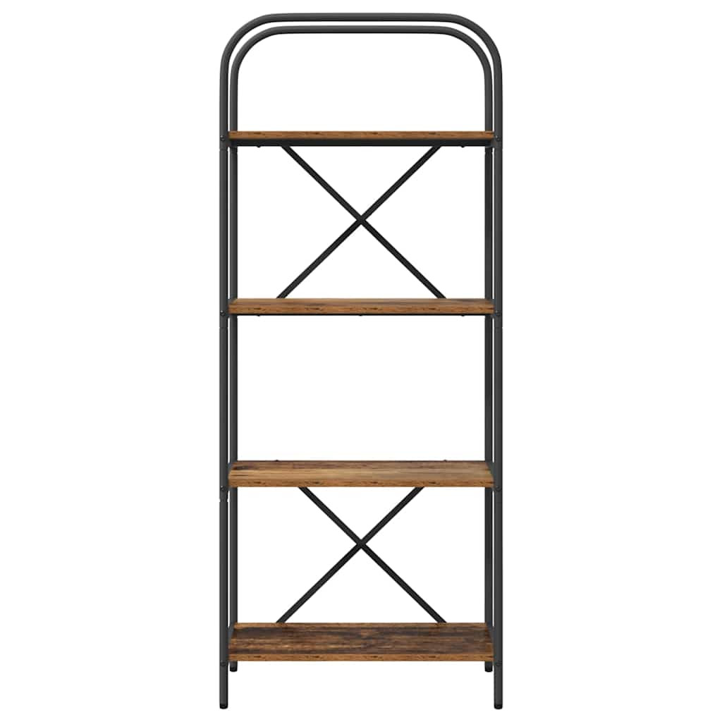 Könyvespolc Régi fa 60 x 30 x 146 cm Faanyag