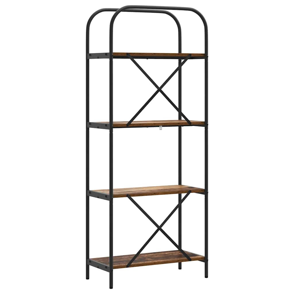 Könyvespolc Régi fa 60 x 30 x 146 cm Faanyag