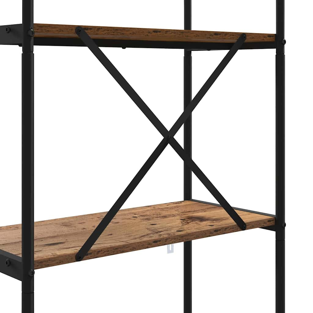 Könyvespolc Régi fa 60 x 30 x 146 cm Faanyag