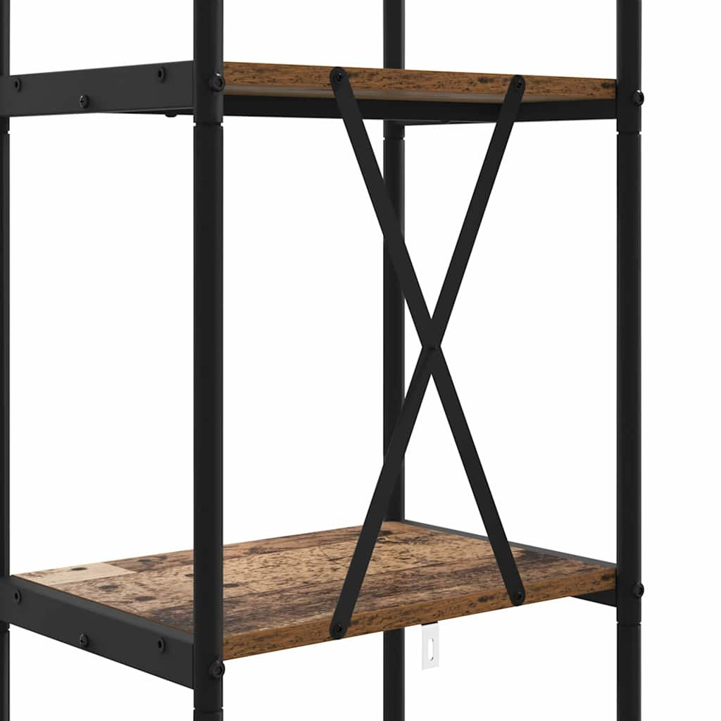Könyvespolc Régi fa 40 x 30 x 146 cm Faanyag