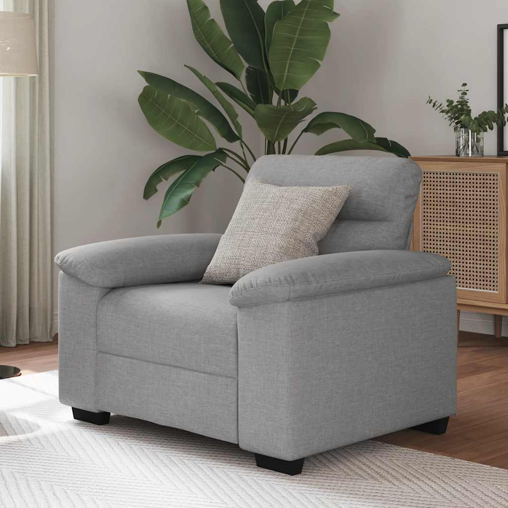 Felhőszürke szövet kanapé 60 cm